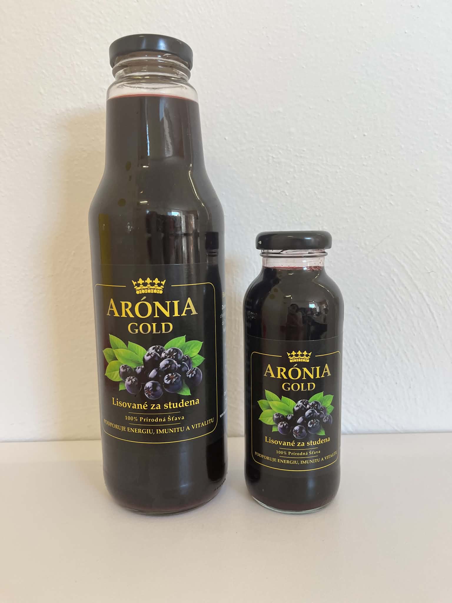 100% šťava z BIO arónie čiernoplodej 0,75l